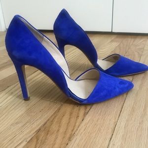 Banana Republic Blue Suede D’Orsay Pumps